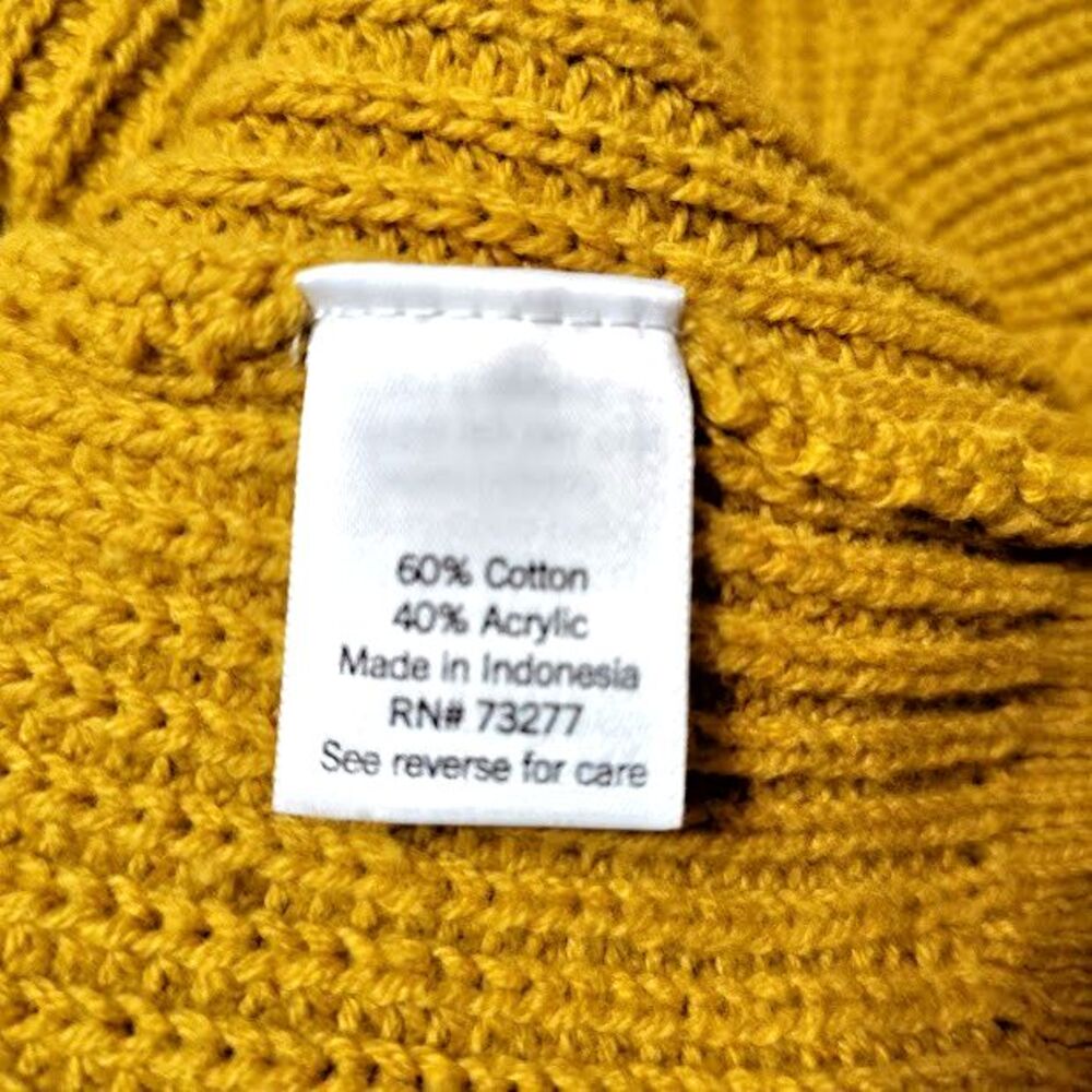 Croft & Barrow Gold Sweater S Women's Long Sleeve Knit 36 - Picture 4 of 6
